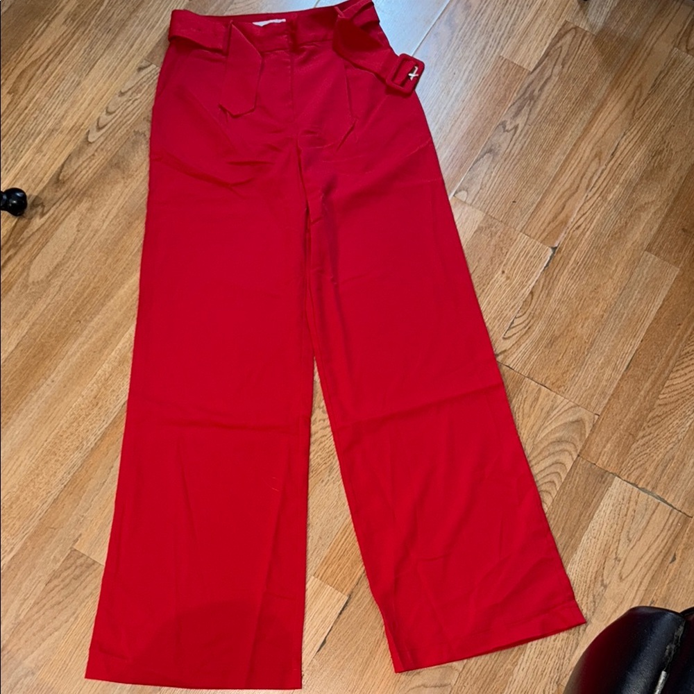 Ovi Red Wide Leg trousers